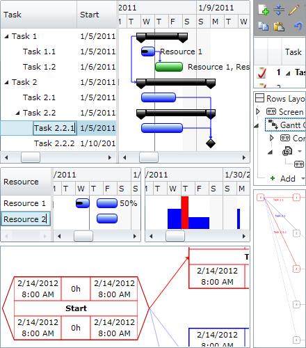 Gantt Chart Light Library screenshot